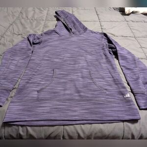 BCG Purple Striped/Heathered Unusex Hoodie Size Large (Missing Drawstring)